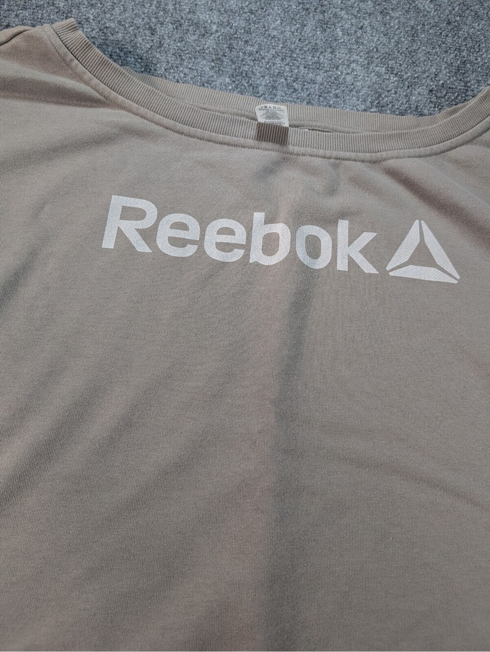 Reebok Women's Beige Oversized Pullover Sweatshirt XXXL - Picture 2 of 8